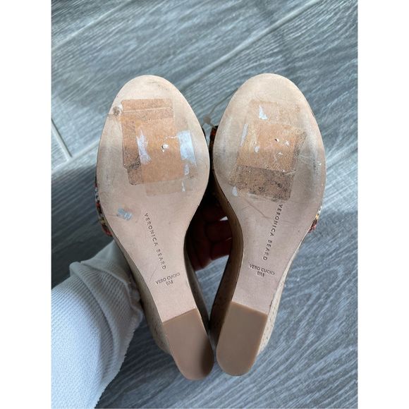 VERONICA BEARD Dali Woven Wedge Sandals Size 9 - Picture 5 of 9